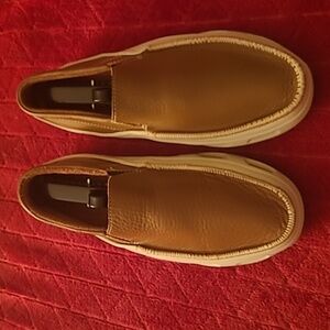 Crocs Tideline Sport Leather Slip-On Loafers Men's Size 9
